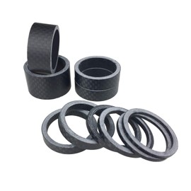 PLATT 10 Pieces Bike Headset Spacer Full Carbon Fiber Bicycle Stem Headset Spacer Fit 1 1/8-Inch Compatible with MTB Bike Road Bikes,Matte