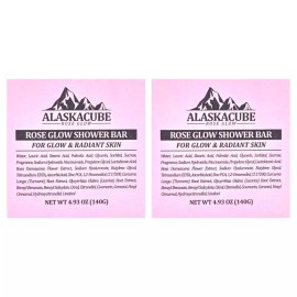 Alaska Cube 알래스카큐브 로즈 글로우 샤워 바 140g 2개 Alaska Cube Rose Glow Shower Bar 140g 2pcs