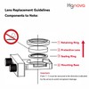 Hgnova 15 Pcs Laser Protective Lens D18*2mm for 1000-3000w 4