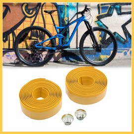 BULLSPANN Bar Tape Bicycle Handle Tape Grip Tape Set of 2 Non-slip Road Bike Yellow