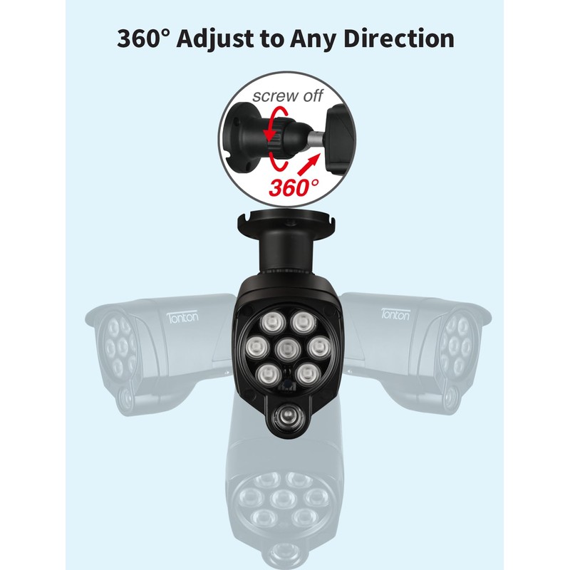 Tonton 5MP PoE WLAN Surveillance Camera Set