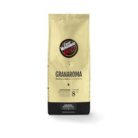 CAFFÈ VERGNANO | Granaroma Café en Grano 500g | Mezcla Arábica y Robusta de Alta Calidad | Notas de Cacao y Frutos Secos | Intensidad 5/5 | Café Tostado para Espresso Italiano Auténtico
