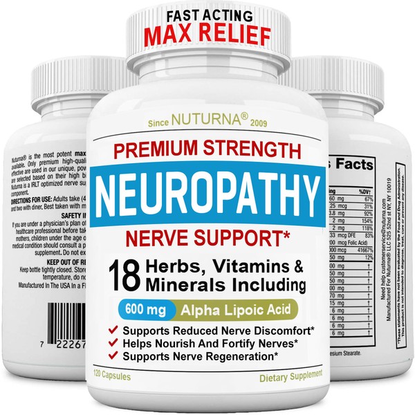 Neuropathy Support Nerve Supplement with 600 mg Pure Alpha Lipoic