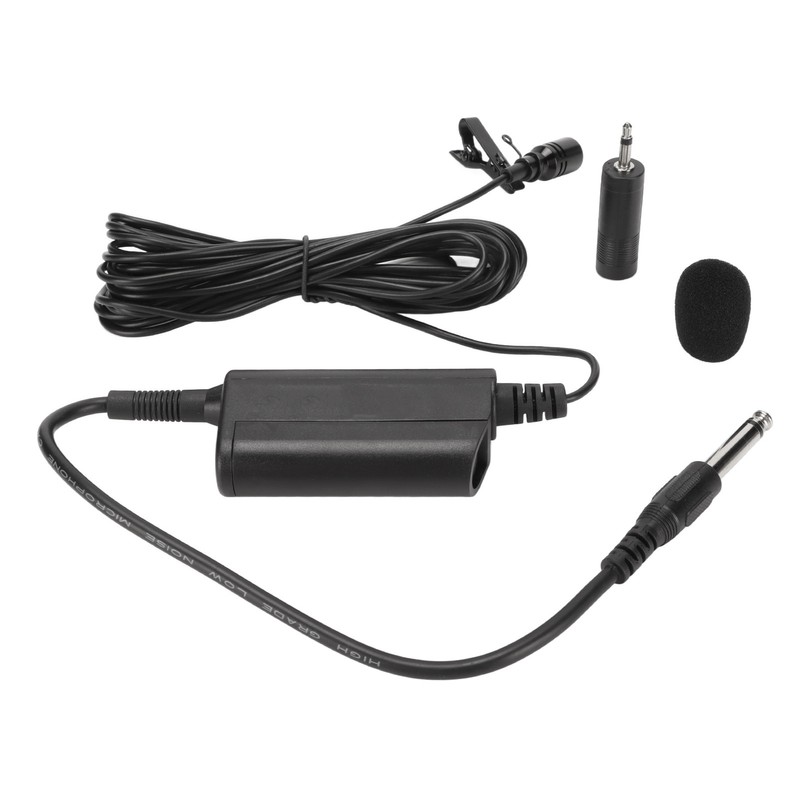 Lavalier Microphone Professional Omnidirectional Clip On Wired Microphone for Guitar
