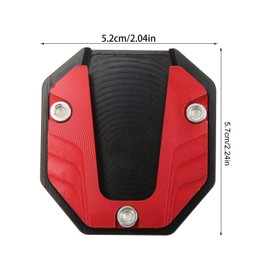 WERIGONI 1 x bracket pad, extended universal motorcycle stand, underlay, aluminium alloy, non-slip side bracket, foot extension support plate