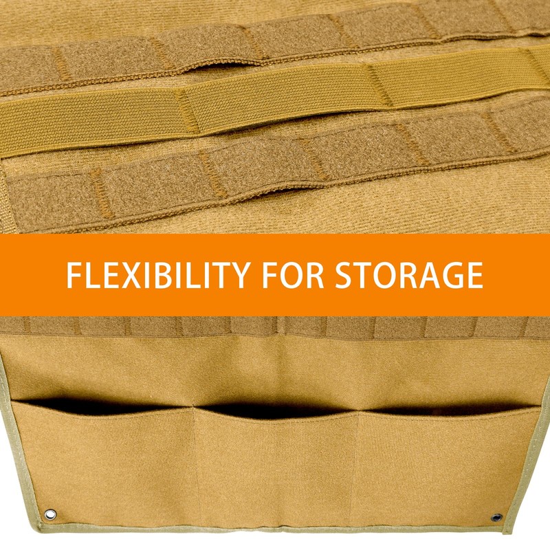 Yzpacc Tactical Patch Display Board, Hook & Loop, Foldable, Combat