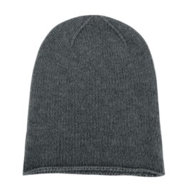 Shorts of Hawick Women's 100% Cashmere Beanie Hat - Dark Gray - Made in Scotland by Love Cashmere, Dark Gray, One Size