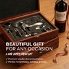 Wine Bottle Opener Gift Set with Wooden Box, Premium Stainless