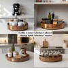 PANDAWOOD Acacia Wood Lazy Susan - 12 Inch Wooden Turntable
