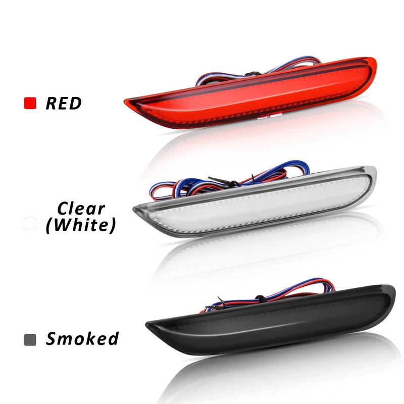 KMD LED Rear Bumper Reflector Sequential Relfectors Driving Braking Turing