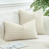 Artscope Pom Poms Decorative Corduroy Cushion Covers 40x60cm Super Soft