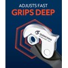 QUENCHING Self Adjusting Crowfoot Wrench, 9.5" Auto Jaw 9/16" to