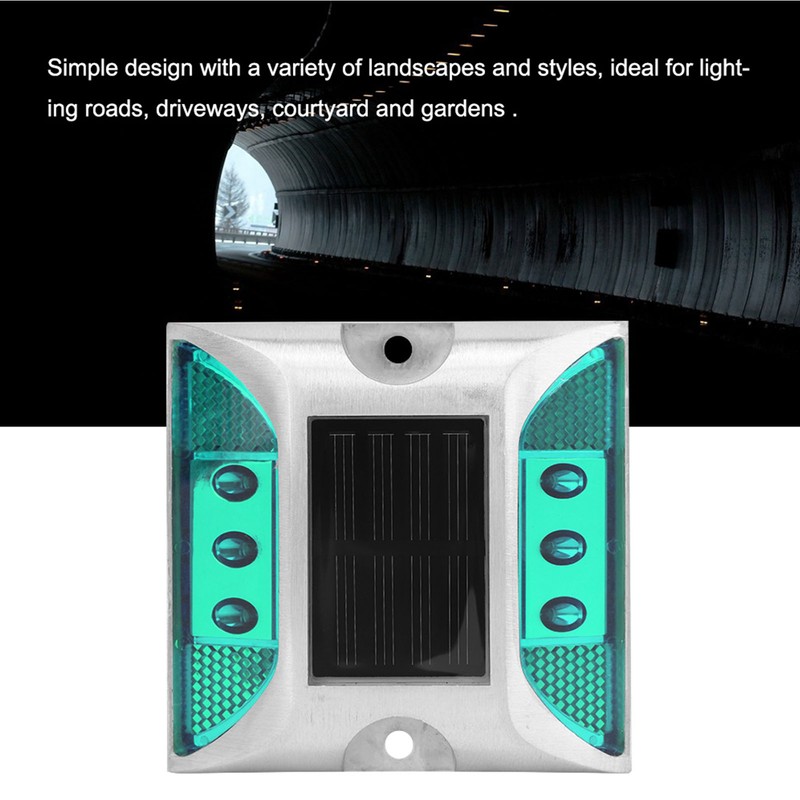 LED Solar Power Ground Marker Lights Waterproof Outdoor Driveway Road