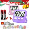 Antonki 2 Pack Digital Timer for Kids, Magnetic Countdown Kitchen