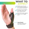 BraceAbility Hard Plastic Thumb Splint | Arthritis Treatment Brace to