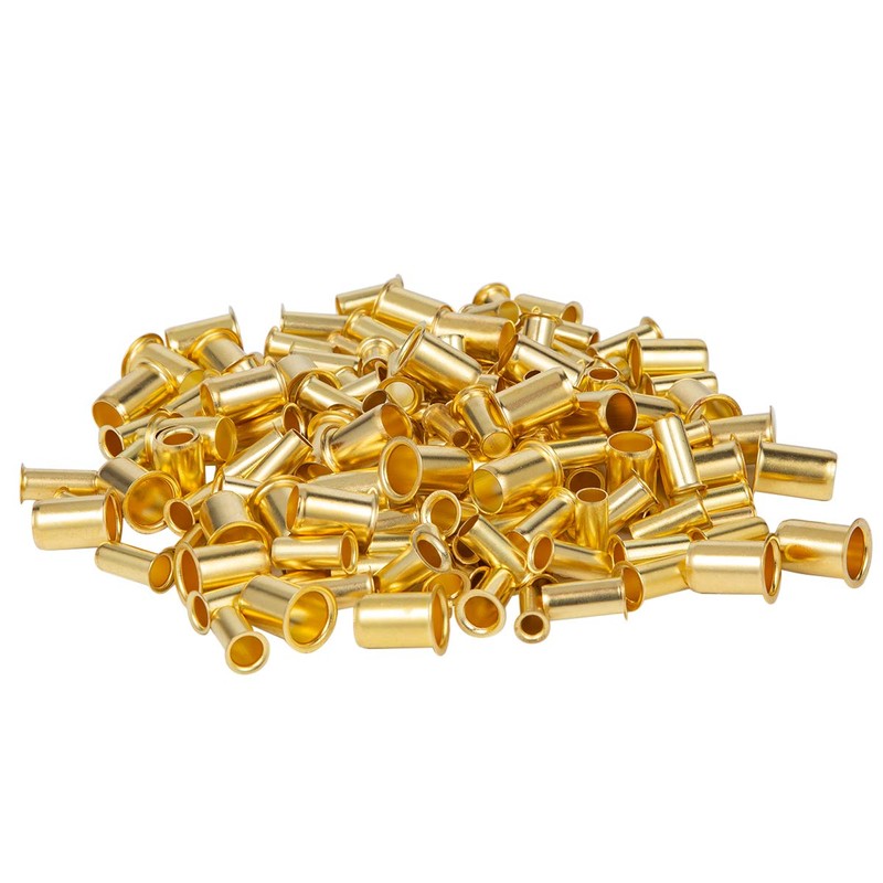 Breezliy 120pcs Tube OD(1/8"3/16" 1/4" 5/16'' 3/8" 1/2") Brass Compression