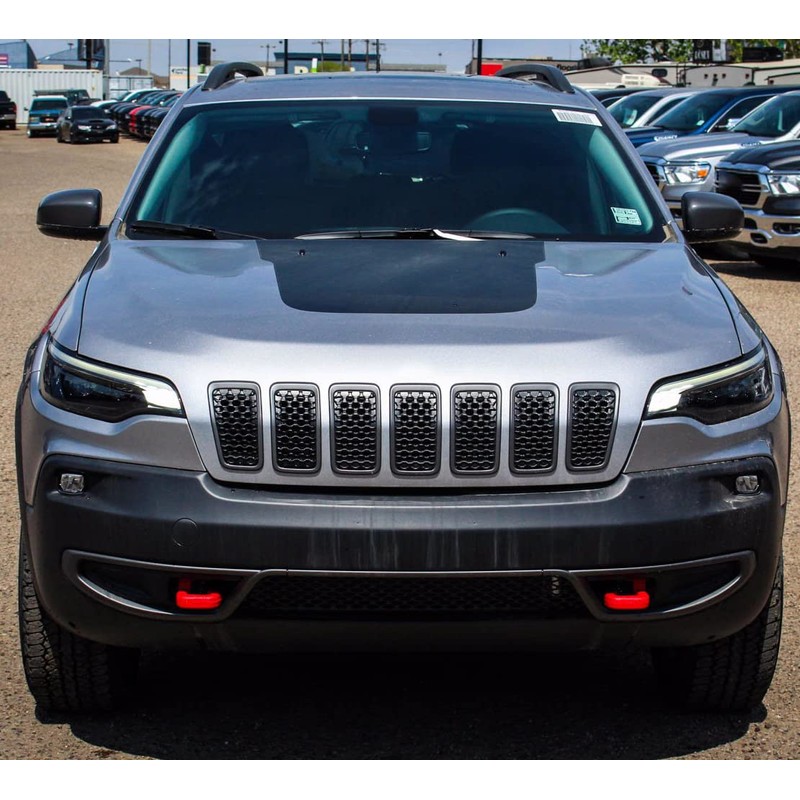 KYYET 7PCS Gloss Black Compatible with Jeep Cherokee 2019 2020
