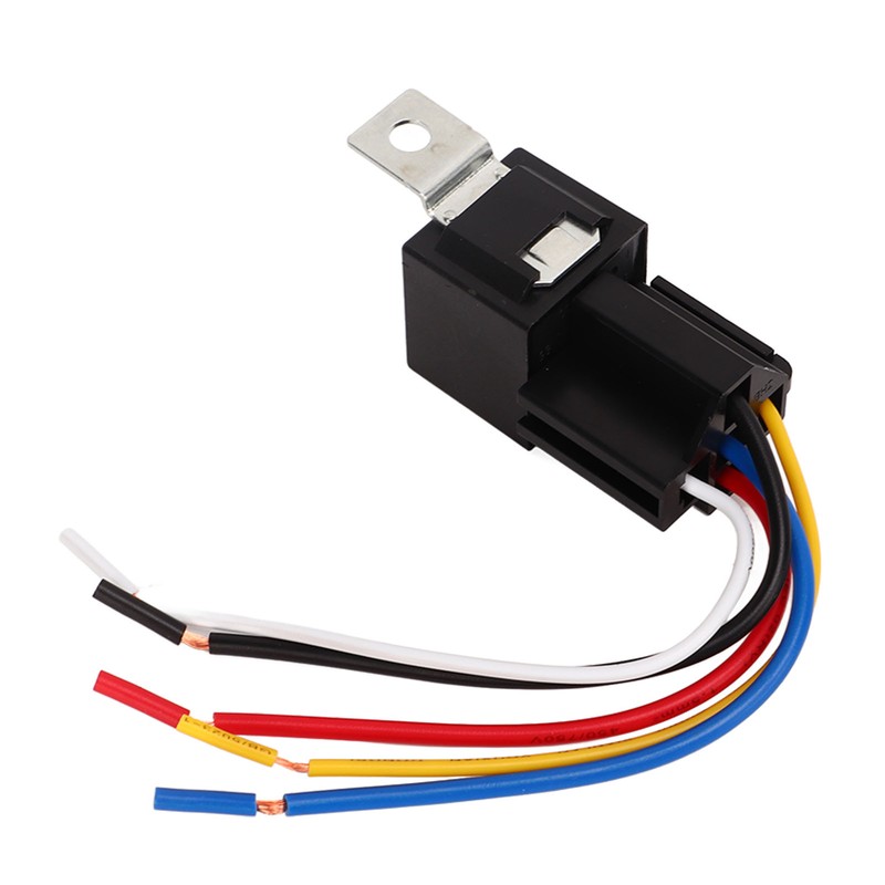 5PCS 12V 40A Automotive Relay with Wire Harness 5 Pin