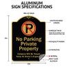 SignMission Designer Series Sign - Smile Private Driveway with Video