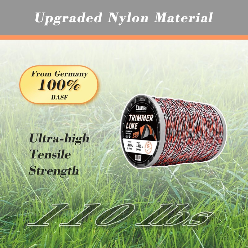 Cluparis 5-Pound Super Heavy Duty Trimmer Line .105-Inch-by-1325-ft Twist Pro