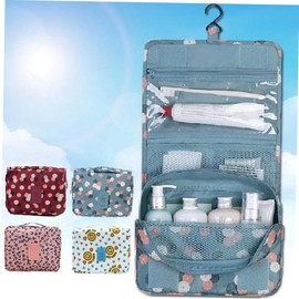 Ipetboom Hanger Cosmetic Bag Travel Storage Bag Multiple Pockets for Makeup Toiletries
