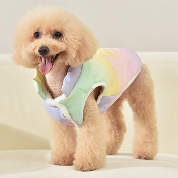 Small Dog Jacket Upgraded and Thickened Three-Layer,Small Dog Coat Windproof