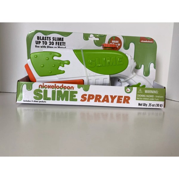 Nickelodeon SLIME Sprayer Blaster GUN - Includes 5 Slime Packets