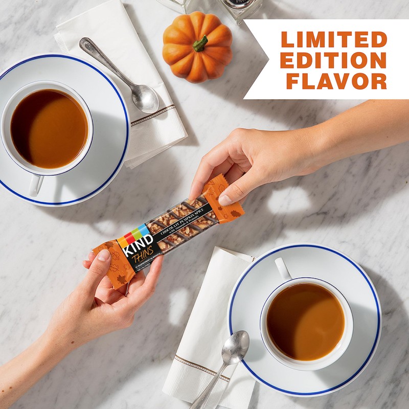 KIND THINS Chocolate Pumpkin Spice with Almonds & Peanuts, Gluten