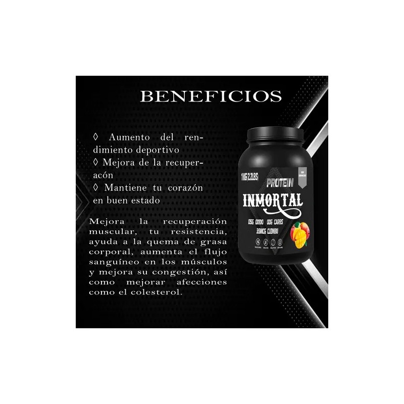 Óxido Nítrico Clembuterol Protein Inmortal 1kg