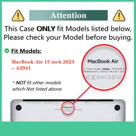 DTangLsm Compatible with MacBook Air 15 inch Case 2023 Release A2941 M2 Chip with Liquid Retina Display Touch ID, Crocodile Leather Hard Shell Faux Alligator Laptop Case+Keyboard Cover, Shining Silver