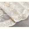 Amidoudou 1 Pair European 3D Flower Luxury Embroidered Curtains Double