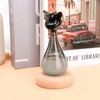 Weather Predictor Cat Bottle Black Ergonomic Rugged Glass Weather Predictor