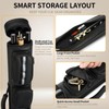 2x2 Leather Pool Cue Case for 2 Butts & 2