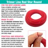 MYPURECORE Strimmer Line Red Star – 2.4 mm x 15