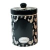 Dolomite Rooster Kitchen Storage Chalkboard Canisters (Black)