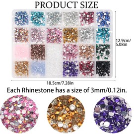 3500 Stück Strasssteine für Nägel, Glitzersteine Selbstklebend, Forme Glitzersteine zum Basteln Verschiedene Formen Glitzer Sticker für Kinder Handwerke Fotorahmen Grußkarten DIY Handwerk Nägel Kleidu