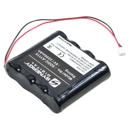 Synergy Digital Door Lock Batteries, Compatible with Saflok X-GAA-FC42 Door Lock Batteries (Alkaline, 6V, 2200 mAh), Set of 3