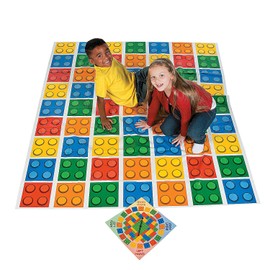 Color Blocks Bend Game with Spinner ( 5 ft. x 6 ft pad) Brick Party Game