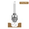 SpeTool Juice Groove Router Bits with Bearing 1/8" Radius 1/4"