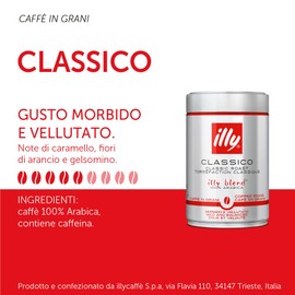 illy classico Medium Roast Coffee Beans, 250g