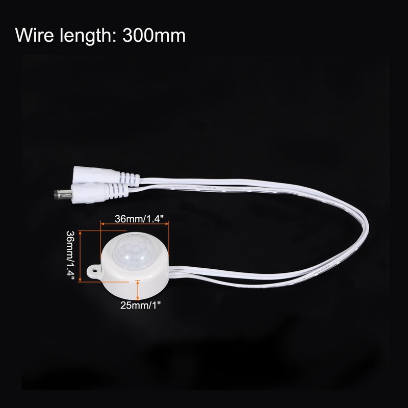 sourcing map DC 5V-24V 5A PIR Motion Activated Sensor Switch