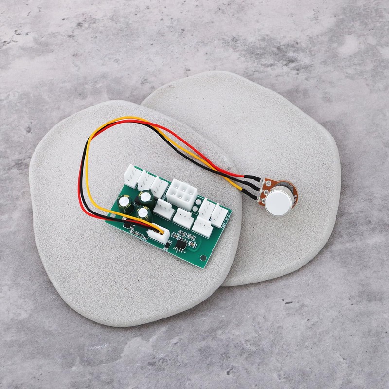 Create idea 2Pcs 4-Pin 8-Wege-Lüfterdrehzahlregler 60x35x16mm 12V für Computer