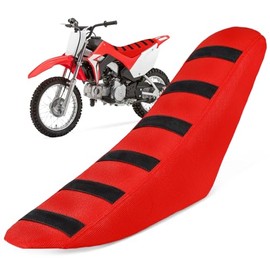 Motorcycle Seat Cover Universal Motocross Seat Cover for Most Dirt Bike CRF KXF RM YZ YZF KLX 125 250 150 200 250 350 450 Dirt Pit Bike -Red