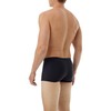Underworks Mens Microfiber Light Compression Boxers 3X Black