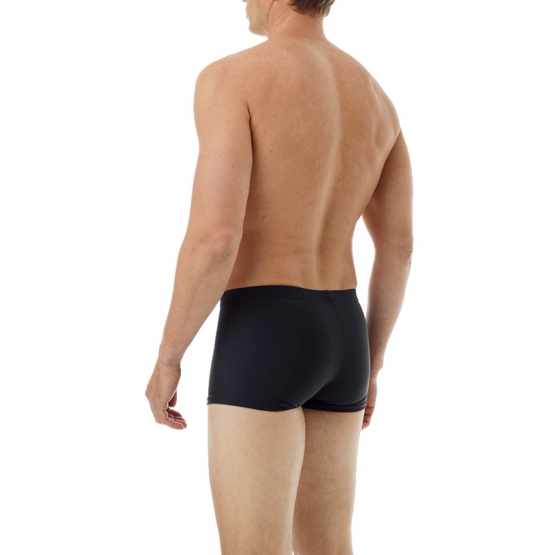 Underworks Mens Microfiber Light Compression Boxers 3X Black