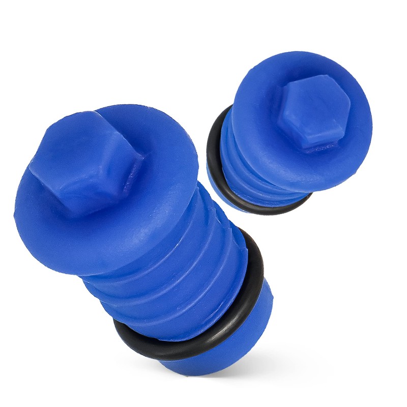 Pressure Test Plug 16mm PEX Blue Thread End Leakage Test