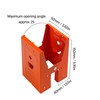 Pack of 2 Hollowed Design Sawhorse Brackets, 25° Adjustable Opening