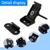 MY MIRONEY 4-Pack Black Spring Loaded Butterfly Twist Latch and
