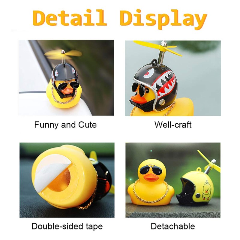 wonuu Rubber Duck Car Ornaments Yellow Duck Car Dashboard Decorations