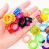 Honbay 28PCS Soft Silicone Scissors Finger Rings Grips Inserts Grooming
